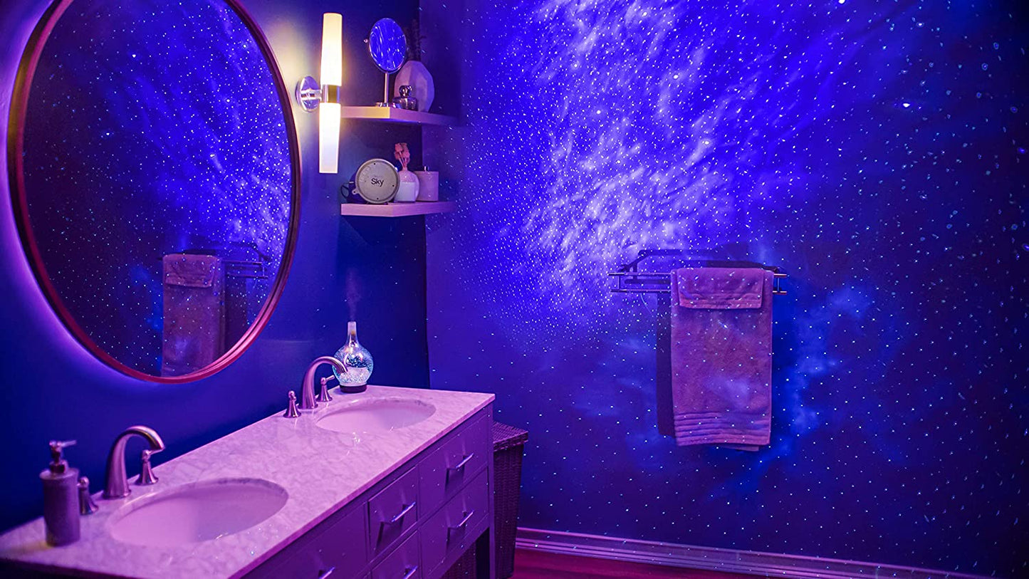 Sky Lite - LED Laser Star Projector, Galaxy Lighting, Nebula Lamp (Blue Stars)