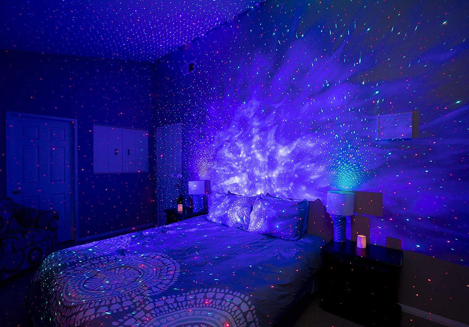 Sky Lite - LED Laser Star Projector, Galaxy Lighting, Nebula Lamp (Blue Stars)